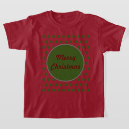 God jul Polka Dot Kids T-Shirt (Maron)