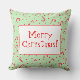 God jul Polkagrisar Dekorativ kudde