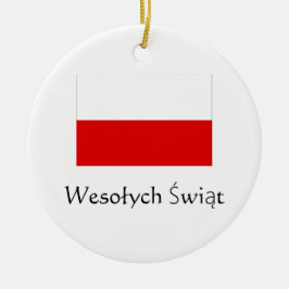 God Jul Polska Prydnad Julgransprydnad Keramik