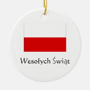 God Jul Polska Prydnad Julgransprydnad Keramik