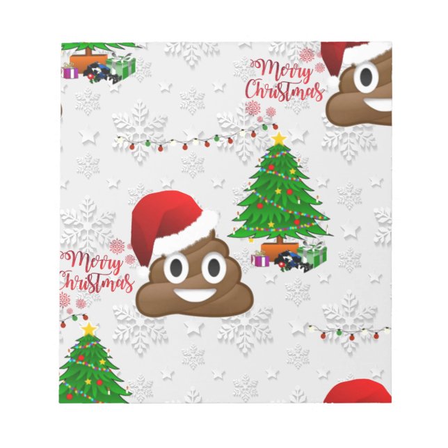 god jul poo emoji anteckningsblock (Framsida)