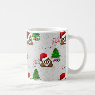 god jul poo emoji kaffemugg
