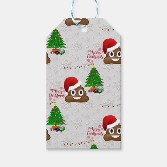 god jul poo emoji presentetikett (Framsidan)