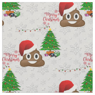 god jul poo emoji-struktur tyg