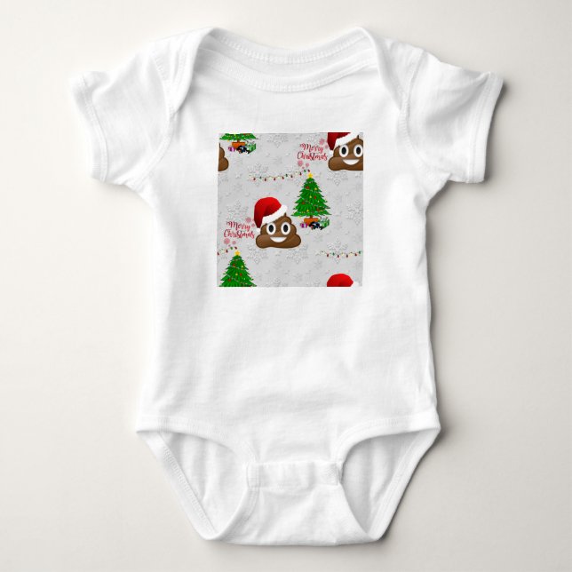 god jul poo emoji tee shirt (Framsida)