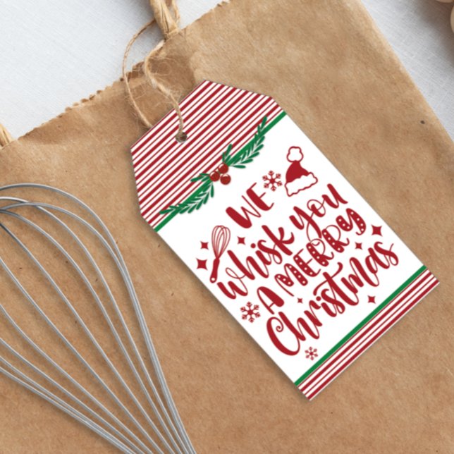 God jul-pop av presentetikett (We whisk you a Merry Christmas Tag)