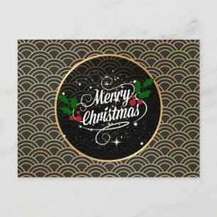 God jul, populär design vykort