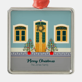 God jul - Portugisiskt festhus Julgransprydnad Metall
