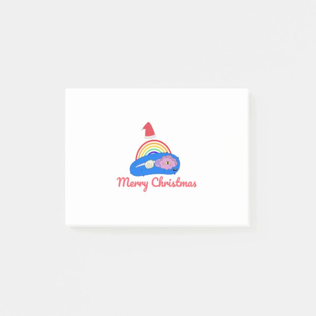 God jul - Positiv energi - regnbåge Post-it Block (Framsida)