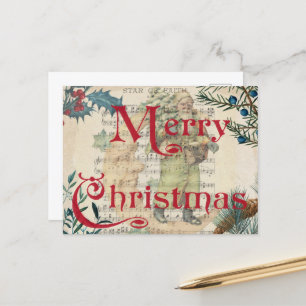 GOD JUL POSTCARD VYKORT