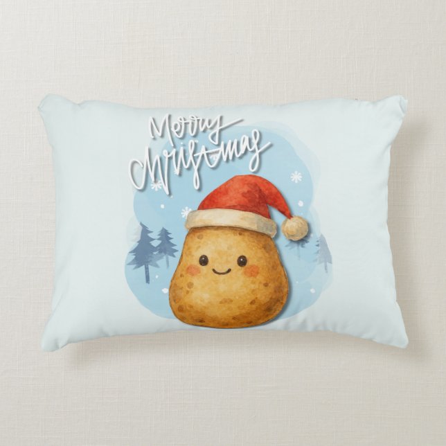 God Jul Potatis Prydnadskudde (Framsidan)
