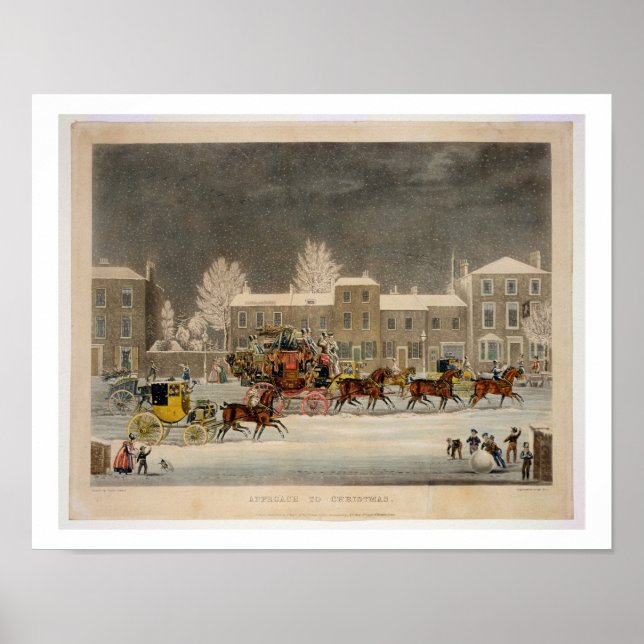 God Jul, präglad av George Hunt Poster (Framsidan)