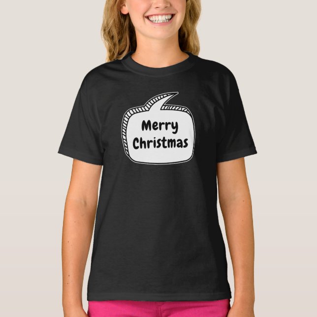 God Jul Pratbubbla T Shirt (Framsida)