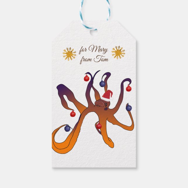 God jul presentetikett (Baksidan)