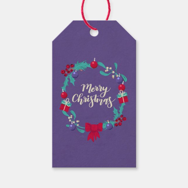 God jul presentetikett (Framsidan)