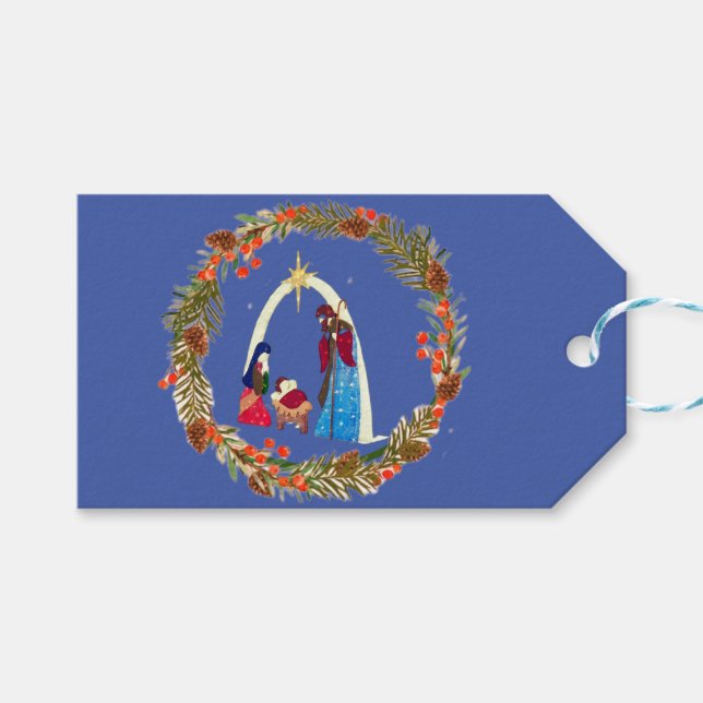 God jul! presentetikett (Framsidan (Horisontell))