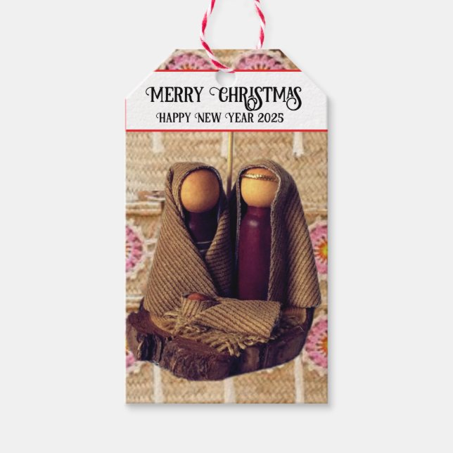 God jul! presentetikett (Framsidan)