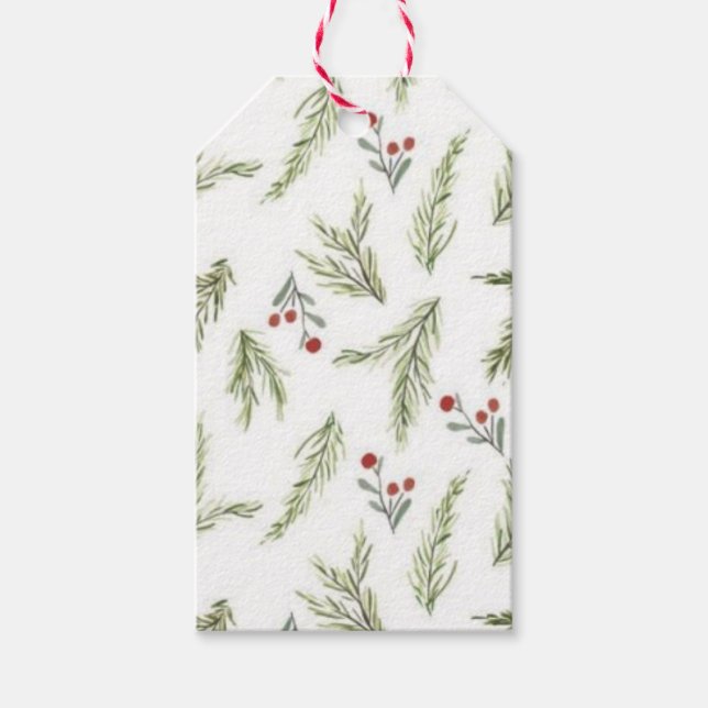 God jul! presentetikett (Framsidan)