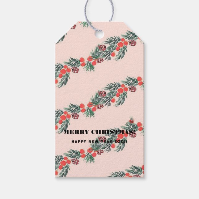 God jul! presentetikett (Framsidan)