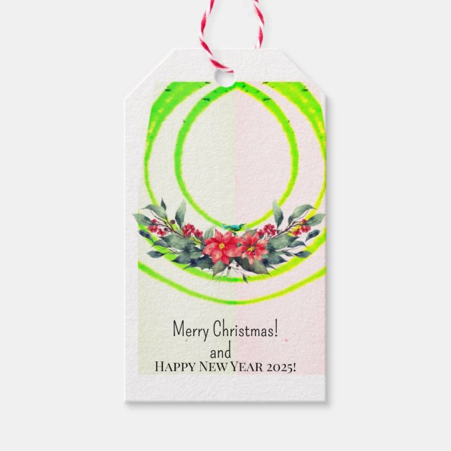 God jul! presentetikett (Framsidan)