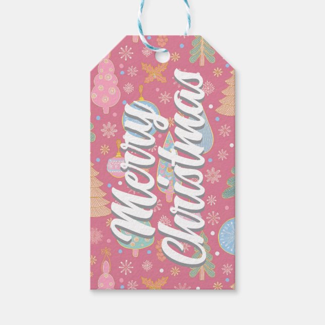 God jul presentmärkre presentetikett (Framsidan)