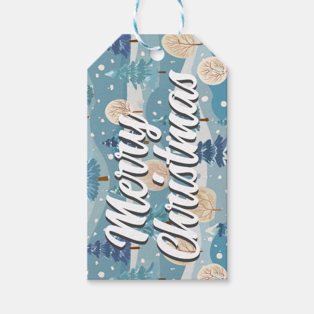 God jul presentmärkre presentetikett (Framsidan)