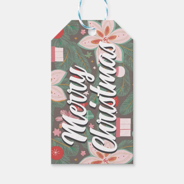 God jul presentmärkre presentetikett (Framsidan)