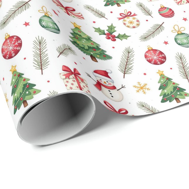 God jul  presentpapper (Rullad Hörn)