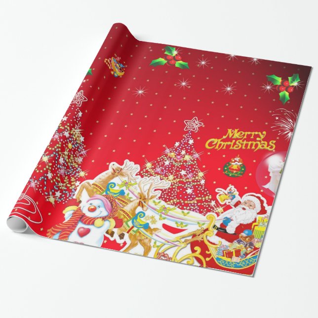 God jul presentpapper (Utrullad)