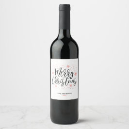 God Jul | Presentpresent Custom vinsetiketter Vinflaska Etikett