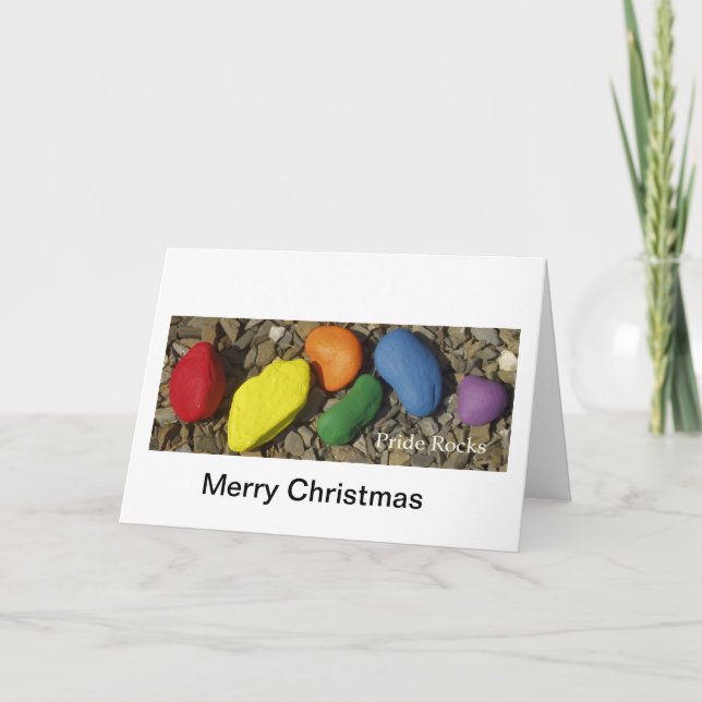 God jul"pridestenar! "kort helgkort (Framsida)