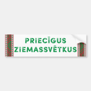 God jul Priecīgus Ziemassvētkus Bildekal