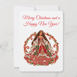 God Jul Prinsessa och ett Gott Nytt År! Julkort