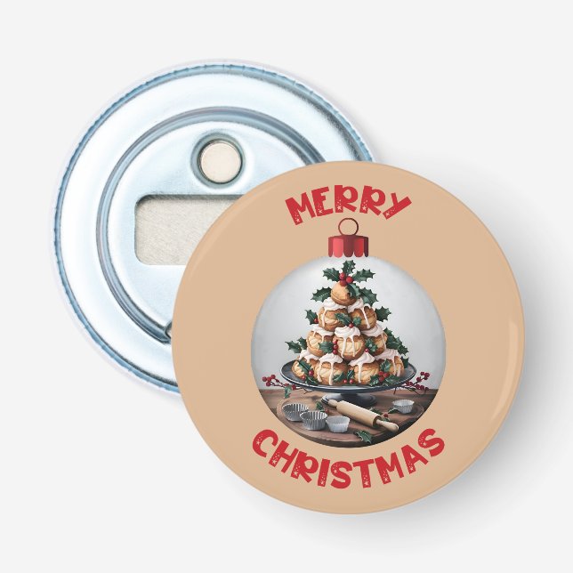 God Jul Profiterole Kula Flasköppnare (Framsidan)