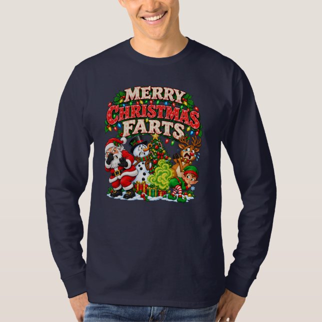God Jul Pruttar T Shirt (Framsida)