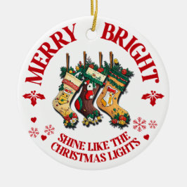 God jul - prydnad - 3 julgransprydnad keramik