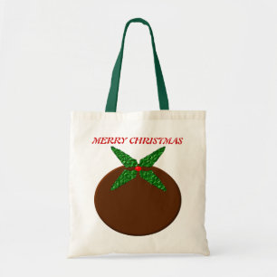 God jul Pudding Anpassningsbar Gift Bag Tygkasse