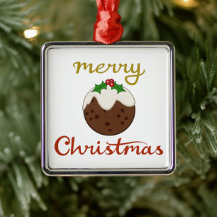 God jul+Pudding Design Julgransprydnad Metall
