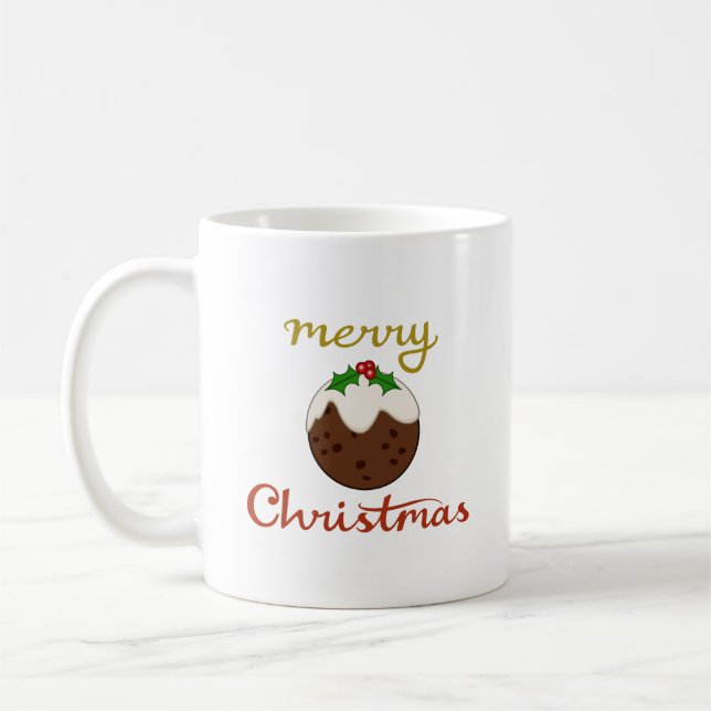 God jul+Pudding Design Kaffemugg (Vänster)