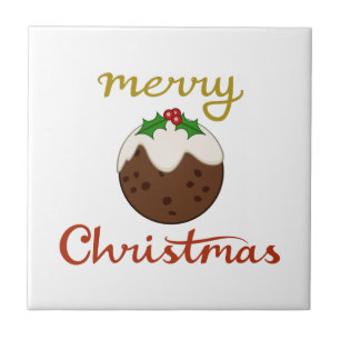 God jul+Pudding Design Kakelplatta