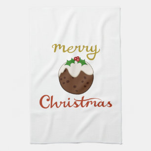 God jul+Pudding Design Kökshandduk