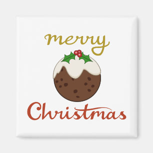 God jul+Pudding Design Magnet
