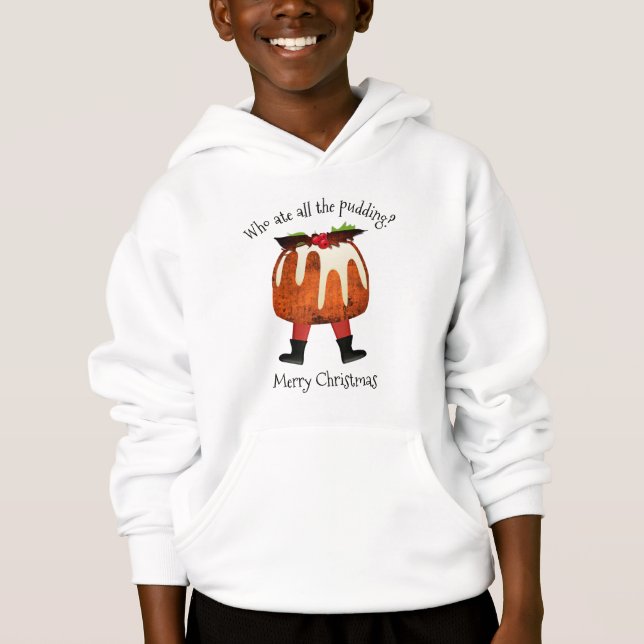 God jul Pudding Sweatshirt T Shirt (Framsida)