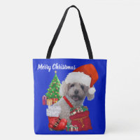 God jul Pudel Blue Dam Shoulder