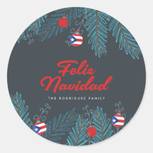 God jul, Puerto Rican Runt Klistermärke
