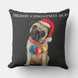 God jul pug kudde