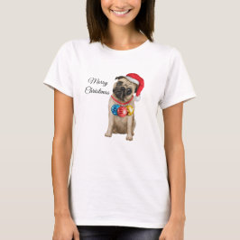 God jul puggvalp t shirt