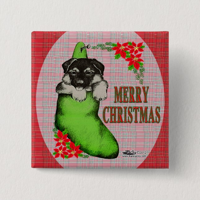 God jul Puppy Knapp (Framsida)