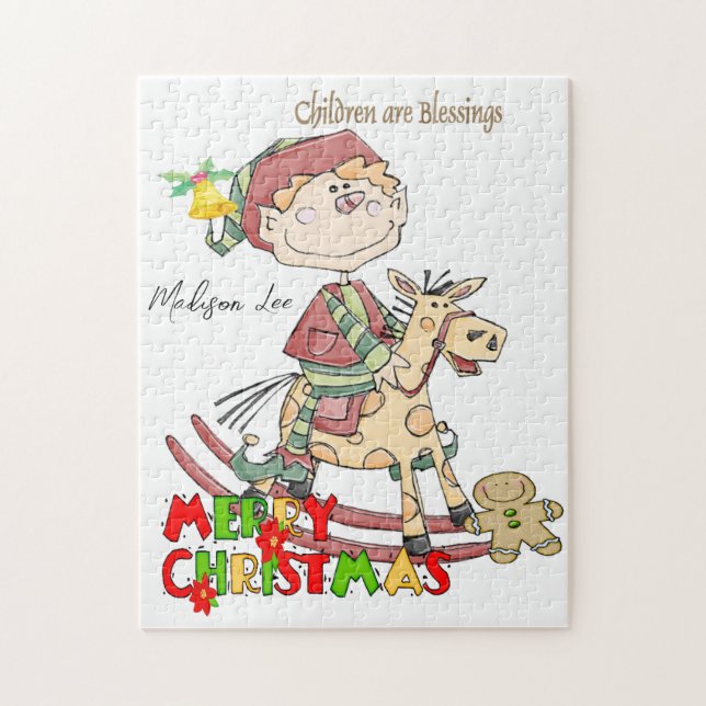 God jul Pussel Barn är välsignelser (Vertikal)