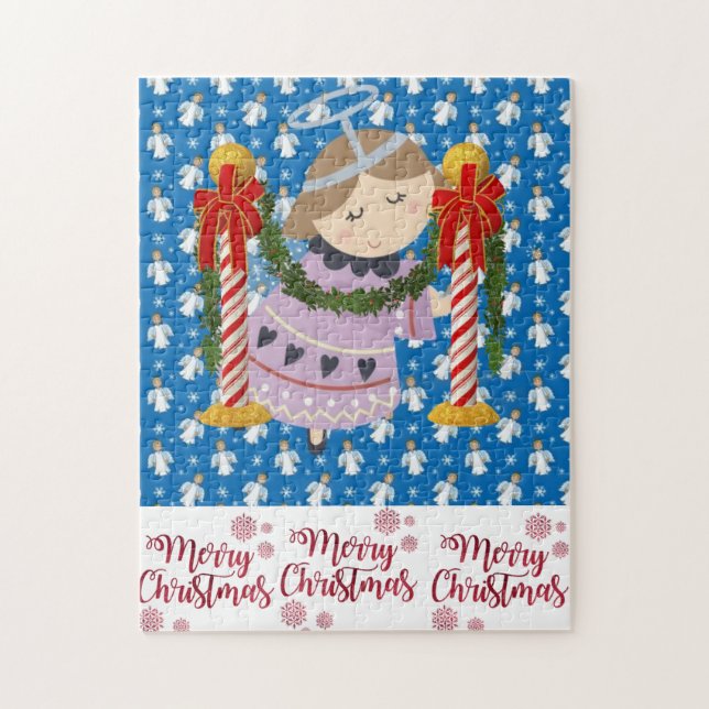 God jul Puzzle Angel Pussel (Vertikal)